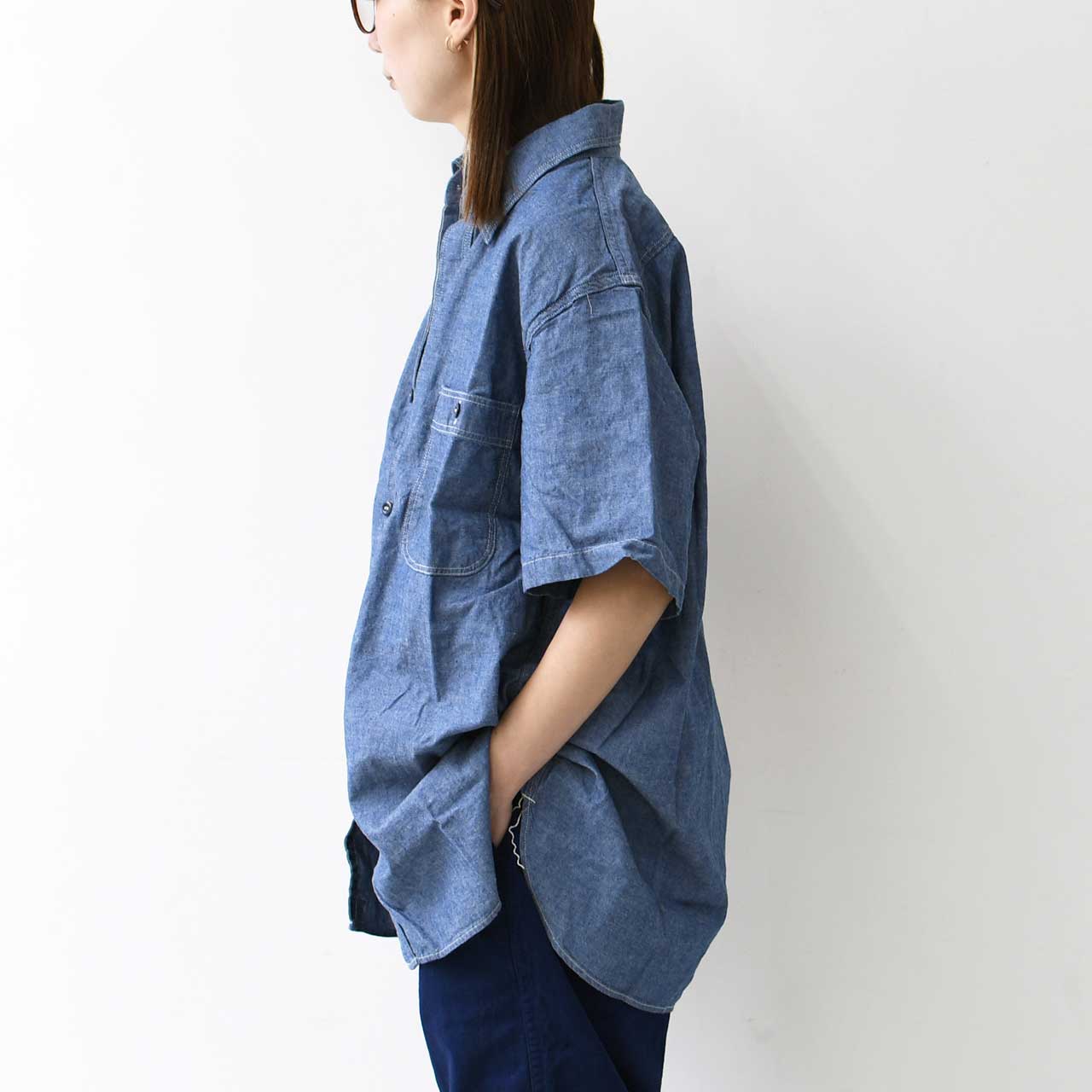 orslow [オアスロウ] SHORT SLEEVE CHAMBRAY WORK SHIRT [01-V8170-84] ショートスリーブシャンブレーワークシャツ・ワークシャツ・シャンブレーシャツ・半袖シャツ・MEN'S [2026SS]