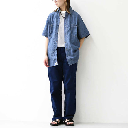 orslow [オアスロウ] SHORT SLEEVE CHAMBRAY WORK SHIRT [01-V8170-84] ショートスリーブシャンブレーワークシャツ・ワークシャツ・シャンブレーシャツ・半袖シャツ・MEN'S [2026SS]