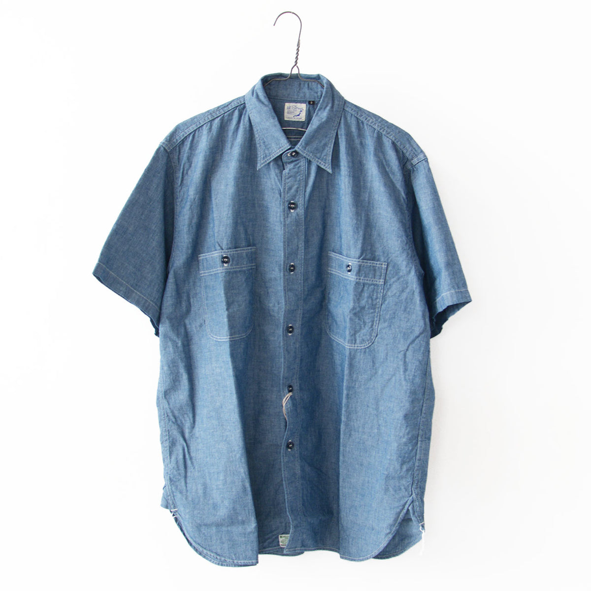 orslow [オアスロウ] SHORT SLEEVE CHAMBRAY WORK SHIRT [01-V8170-84] ショートスリーブシャンブレーワークシャツ・ワークシャツ・シャンブレーシャツ・半袖シャツ・MEN'S [2026SS]