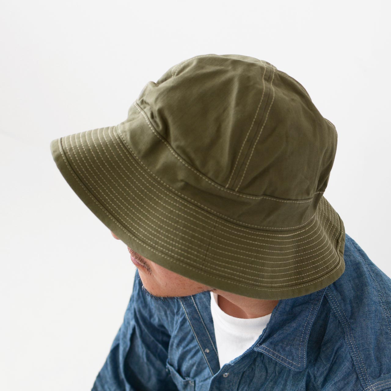 orslow[オアスロウ] US NAVY HAT HERRINGBONE [03--001-16A] ユーエスネイビーハット ヘリンボーン [2024AW]