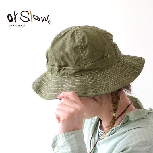 orslow[オアスロウ] US NAVY HAT HERRINGBONE [03--001-16A] ユーエスネイビーハット ヘリンボーン [2024AW]