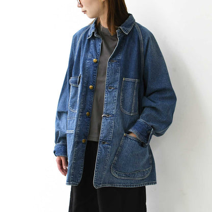 orslow [オアスロウ] 1950'S COVERALL DENIM USED WASH [03-6140-95] 1950'S カバーオール ユーズドウォッシュ・MEN'S [2025SS]