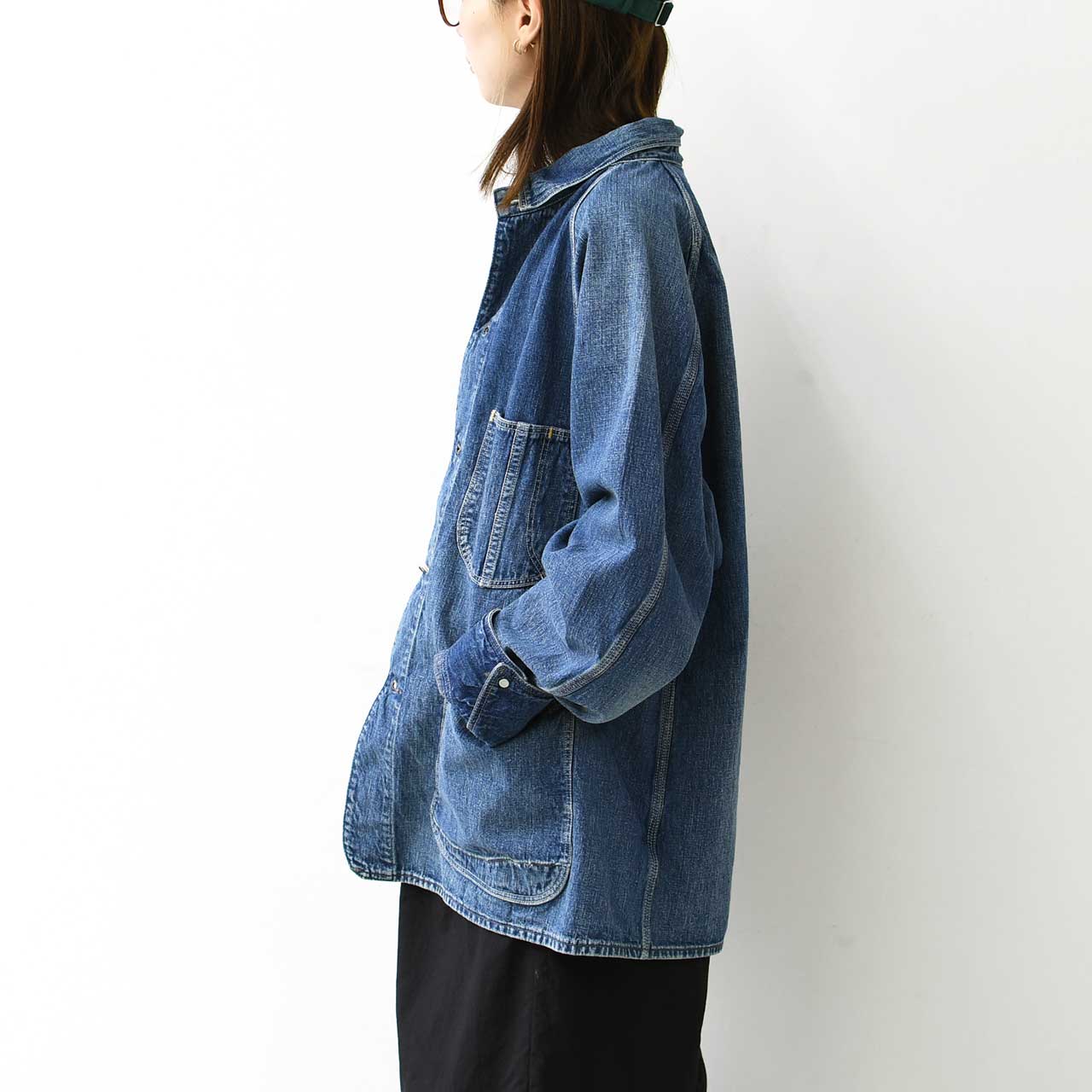 orslow [オアスロウ] 1950'S COVERALL DENIM USED WASH [03-6140-95] 1950'S カバーオール ユーズドウォッシュ・MEN'S [2025SS]
