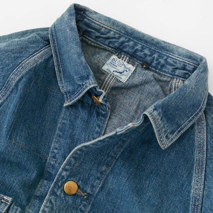 orslow [オアスロウ] 1950'S COVERALL DENIM USED WASH [03-6140-95] 1950'S カバーオール ユーズドウォッシュ・MEN'S [2025SS]