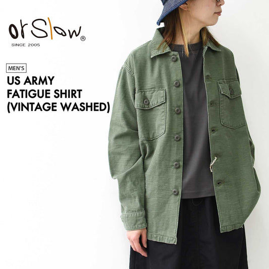 orslow [オアスロウ] US ARMY FATIGUE SHIRT (VINTAGE WASHED) [03-8045-216] USアーミーファティーグシャツ [2022AW]