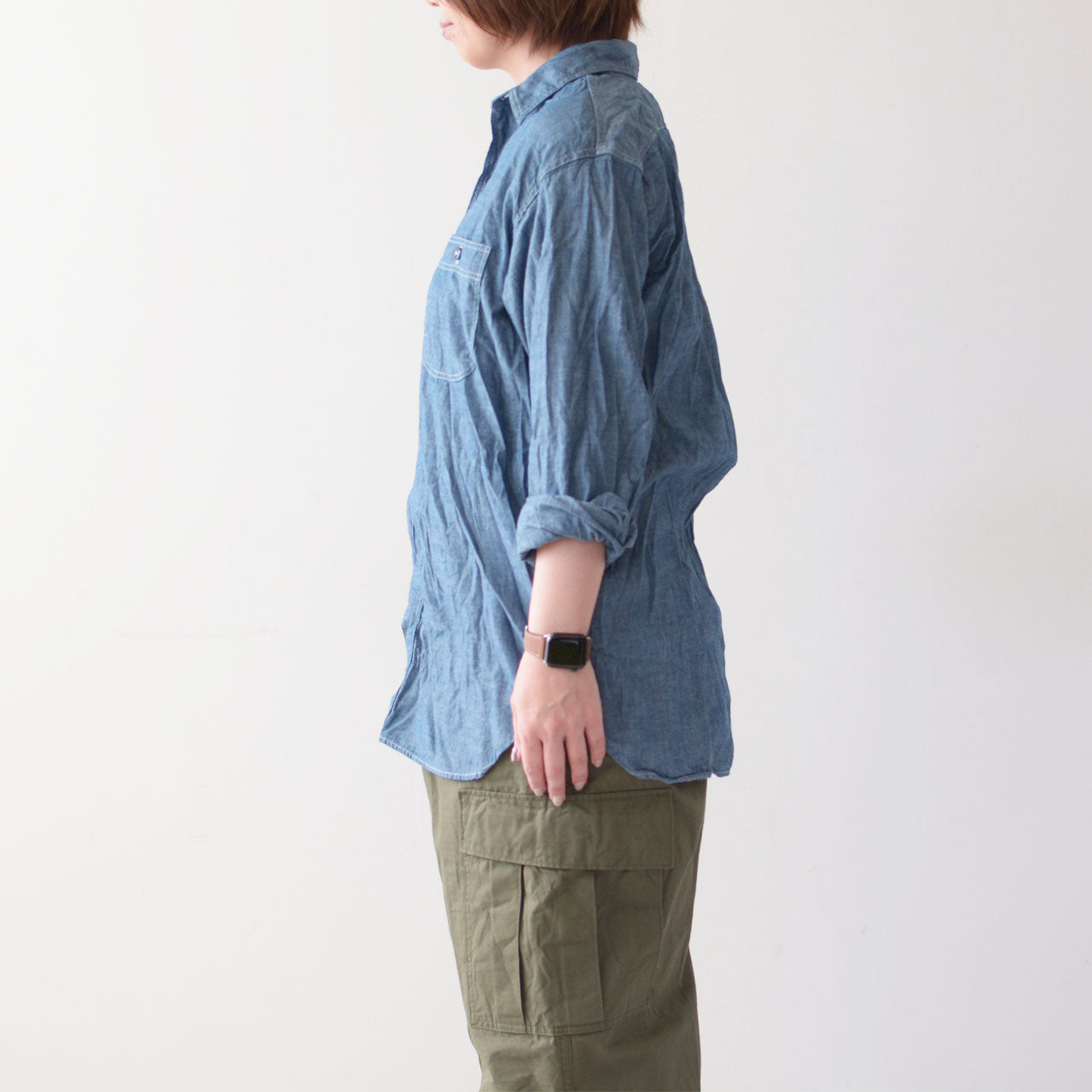 orslow [オアスロウ] CHAMBRAY WORK SHIRT (UNISEX)  [03-v8070-84] シャンブレーワークシャツ [2024AW]