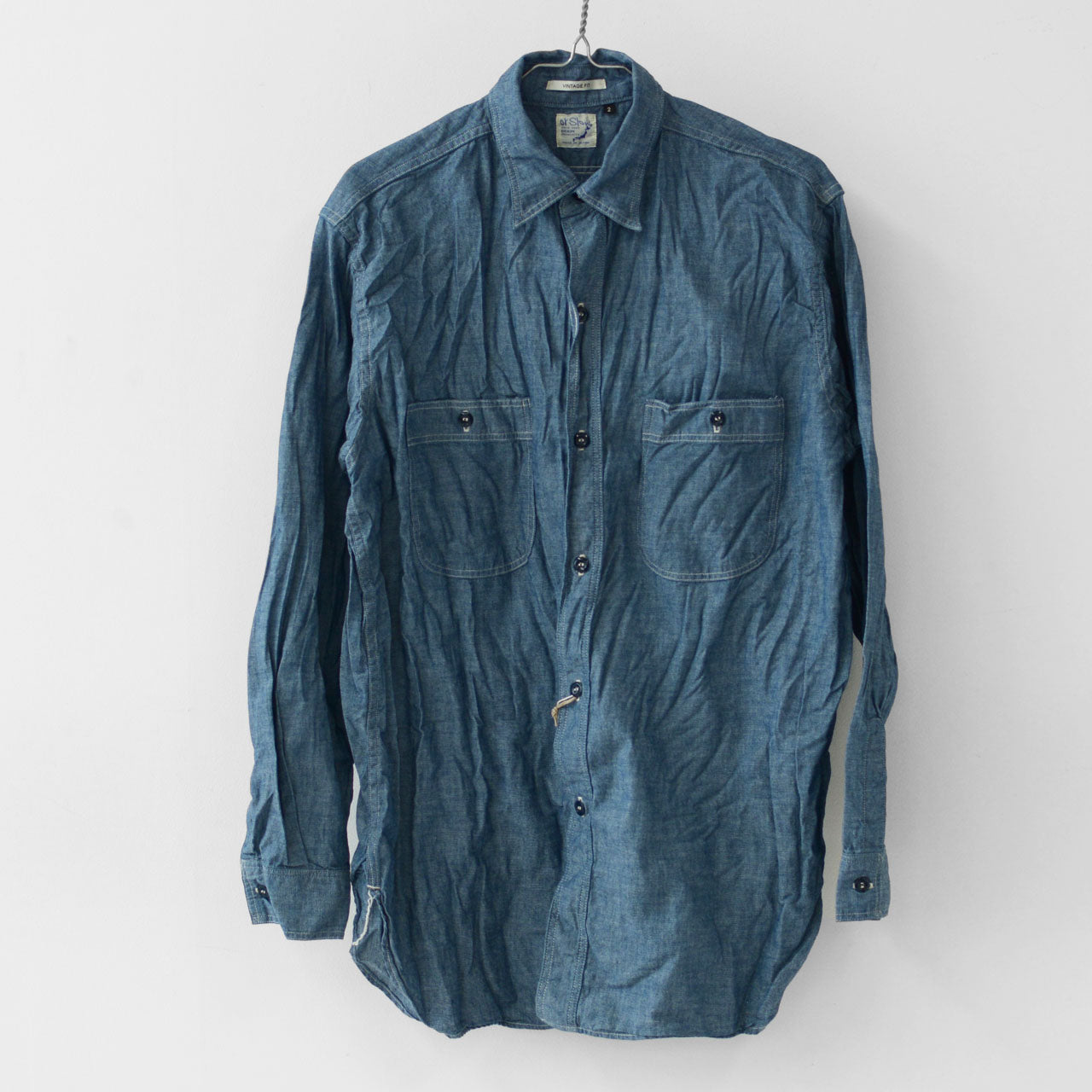 orslow [オアスロウ] CHAMBRAY WORK SHIRT (UNISEX)  [03-v8070-84] シャンブレーワークシャツ [2024AW]