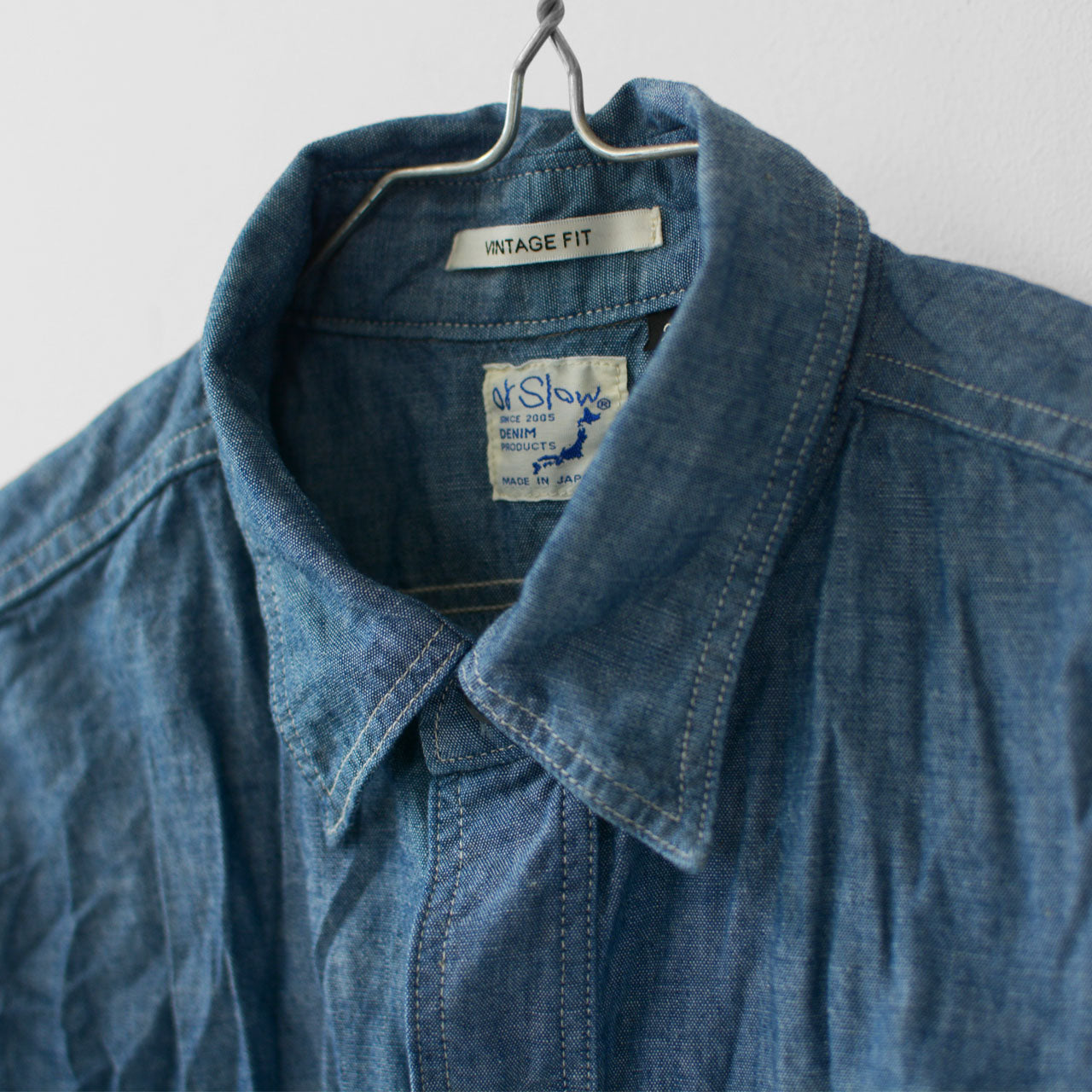 orslow [オアスロウ] CHAMBRAY WORK SHIRT (UNISEX)  [03-v8070-84] シャンブレーワークシャツ [2024AW]