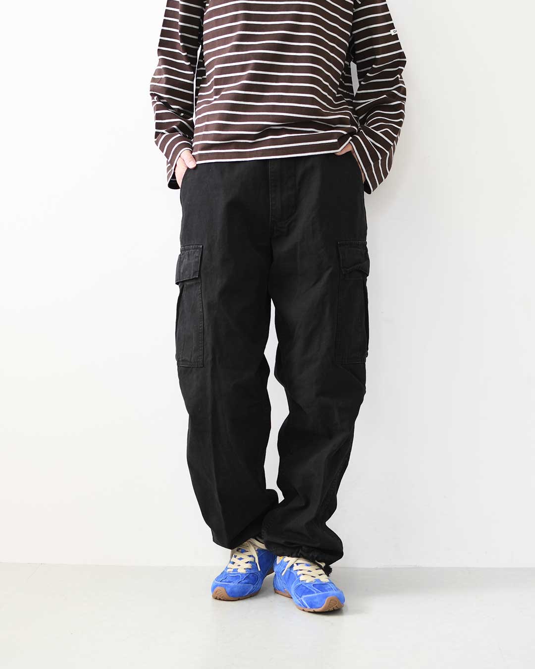 orslow[オアスロウ] STONE BLACK VINTAGE FIT 6 POCKETS CARGO PANTS [03-V5260RIP-61S] ストーンブラックヴィンテージ フィット6 ポケット カーゴパンツ・カーゴパンツ・ブラック・ヴィンテージ・MEN'S / LADY'S [2026AW]