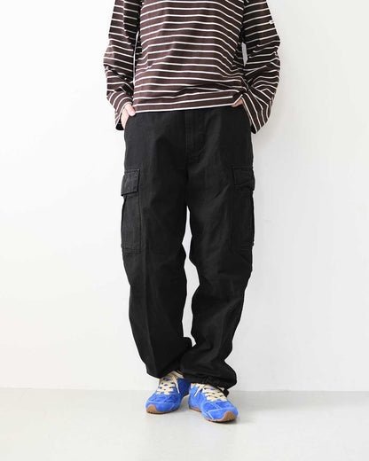 orslow[オアスロウ] STONE BLACK VINTAGE FIT 6 POCKETS CARGO PANTS [03-V5260RIP-61S] ストーンブラックヴィンテージ フィット6 ポケット カーゴパンツ・カーゴパンツ・ブラック・ヴィンテージ・MEN'S / LADY'S [2026AW]
