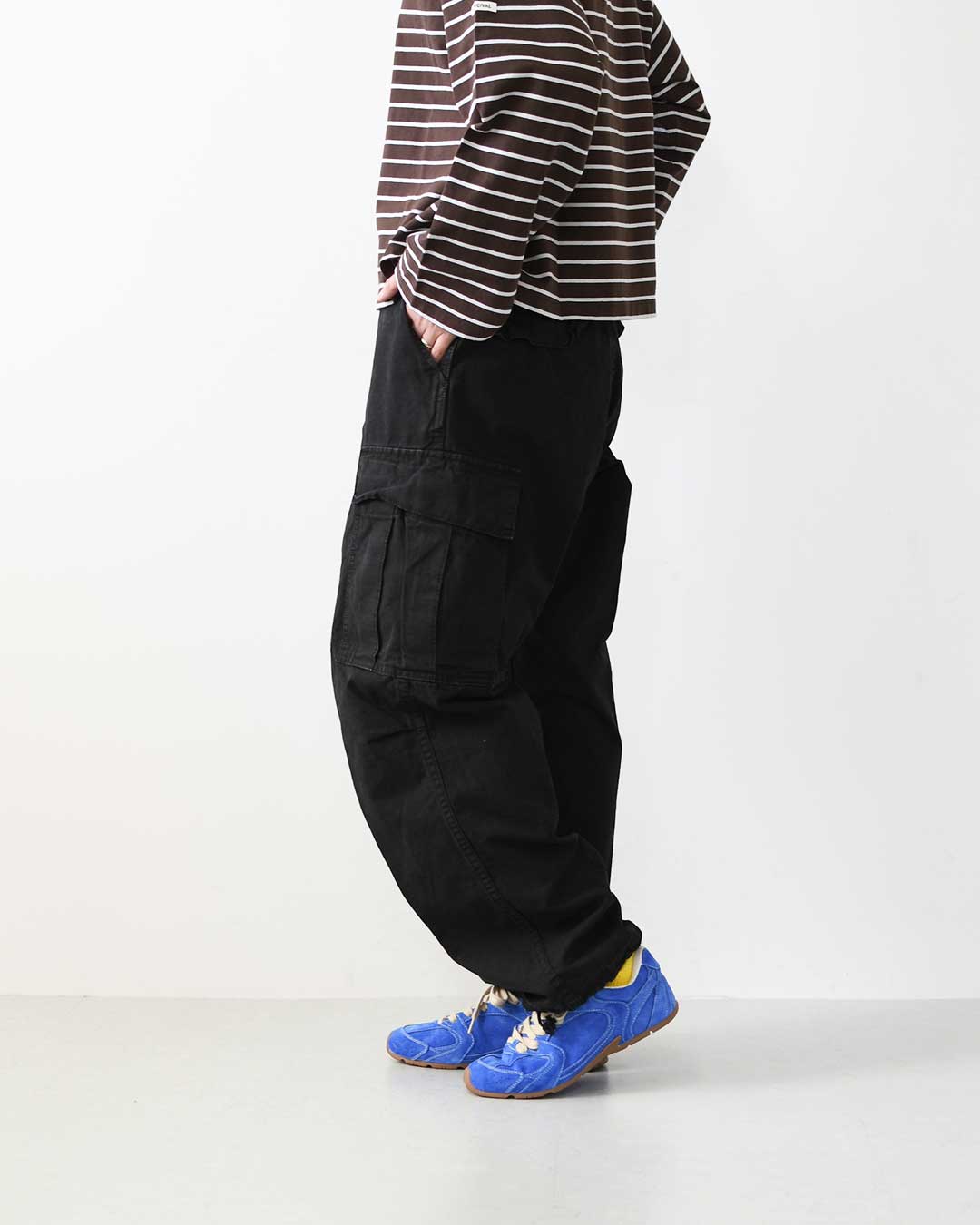 orslow[オアスロウ] STONE BLACK VINTAGE FIT 6 POCKETS CARGO PANTS [03-V5260RIP-61S] ストーンブラックヴィンテージ フィット6 ポケット カーゴパンツ・カーゴパンツ・ブラック・ヴィンテージ・MEN'S / LADY'S [2026AW]