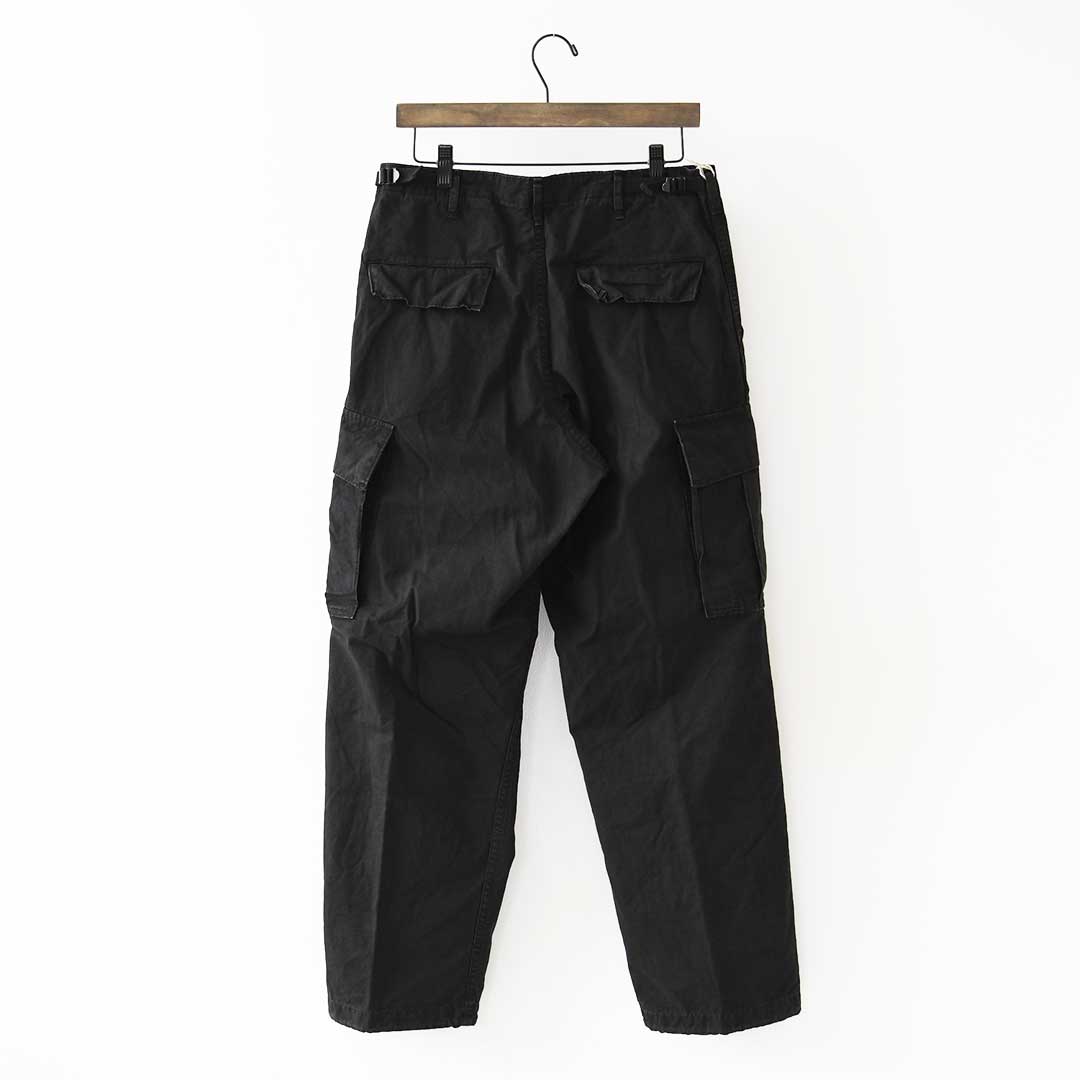 orslow[オアスロウ] STONE BLACK VINTAGE FIT 6 POCKETS CARGO PANTS [03-V5260RIP-61S] ストーンブラックヴィンテージ フィット6 ポケット カーゴパンツ・カーゴパンツ・ブラック・ヴィンテージ・MEN'S / LADY'S [2026AW]