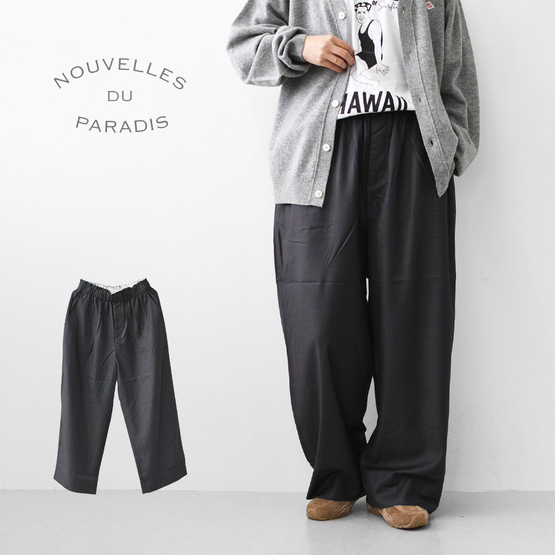 NOUVELLES DU PARADIS [ヌーヴェル ドゥ パラディ] きれい目イージーパンツ [PB26311] イージーパンツ・キレイ目パンツ・LADY'S [2026AW]