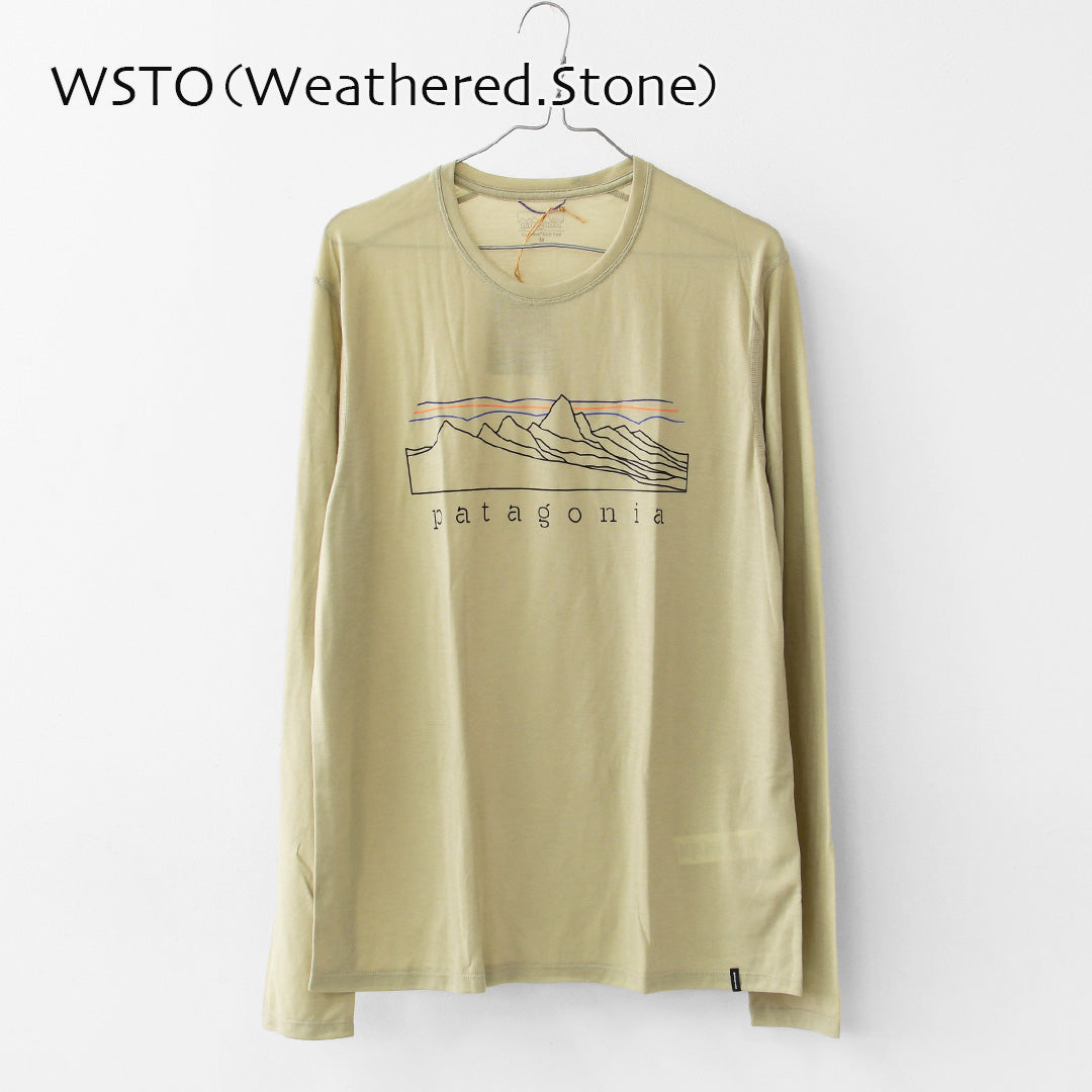 Patagonia [パタゴニア正規代理店] M's L/S Cap Cool Trail Shirt - Stratapeaks [23711] メンズ・ロングスリーブ・キャプリーン・クール・トレイル・シャツ（ストラタピークス）・MEN'S [2026SS]
