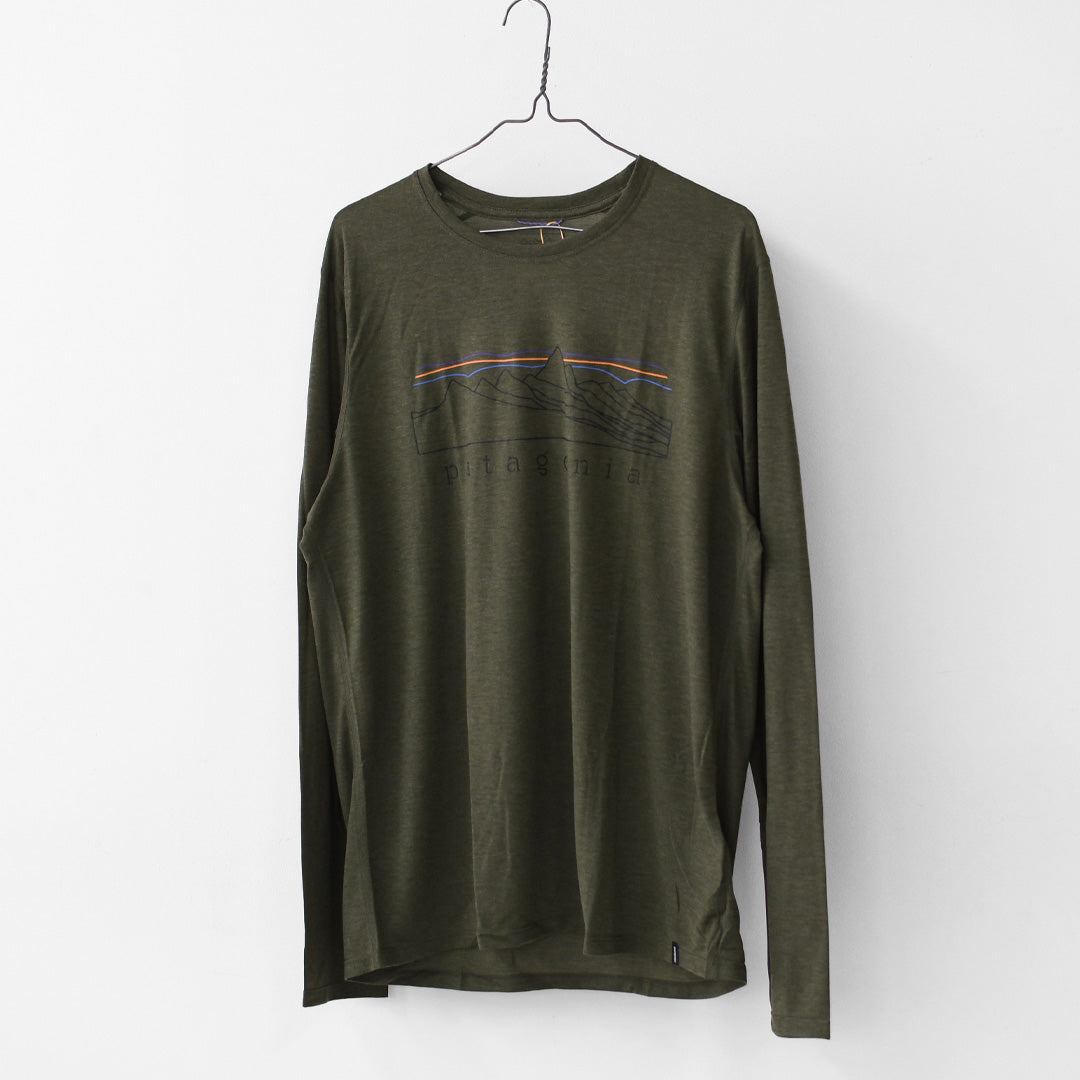 Patagonia [パタゴニア正規代理店] M's L/S Cap Cool Trail Shirt - Stratapeaks [23711] メンズ・ロングスリーブ・キャプリーン・クール・トレイル・シャツ（ストラタピークス）・MEN'S [2026SS]