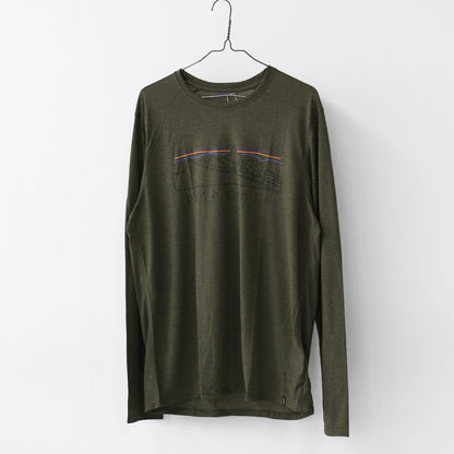 Patagonia [パタゴニア正規代理店] M's L/S Cap Cool Trail Shirt - Stratapeaks [23711] メンズ・ロングスリーブ・キャプリーン・クール・トレイル・シャツ（ストラタピークス）・MEN'S [2026SS]