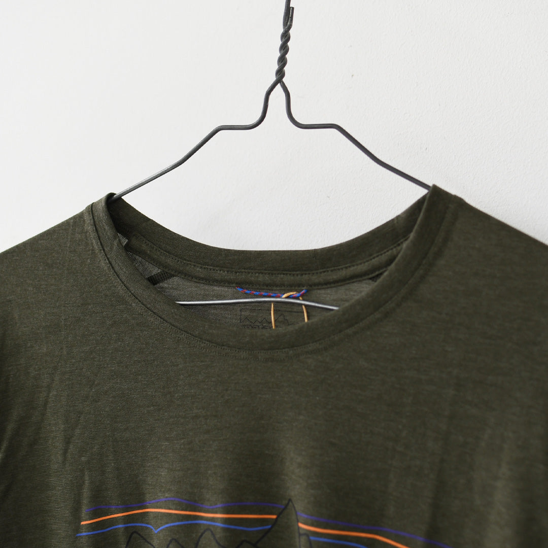 Patagonia [パタゴニア正規代理店] M's L/S Cap Cool Trail Shirt - Stratapeaks [23711] メンズ・ロングスリーブ・キャプリーン・クール・トレイル・シャツ（ストラタピークス）・MEN'S [2026SS]