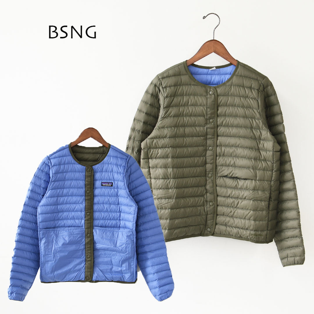 Patagonia [パタゴニア正規代理店] W's LW Reversible Down Sweater Cardigan [31905] ウィメンズ・ライトウェイト・リバーシブル・ダウン・セーター・カーディガン・LADY'S [2026AW]