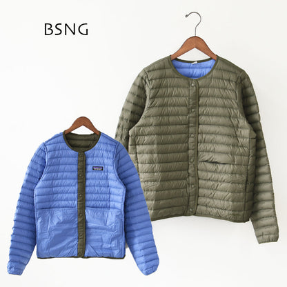 Patagonia [パタゴニア正規代理店] W's LW Reversible Down Sweater Cardigan [31905] ウィメンズ・ライトウェイト・リバーシブル・ダウン・セーター・カーディガン・LADY'S [2026AW]