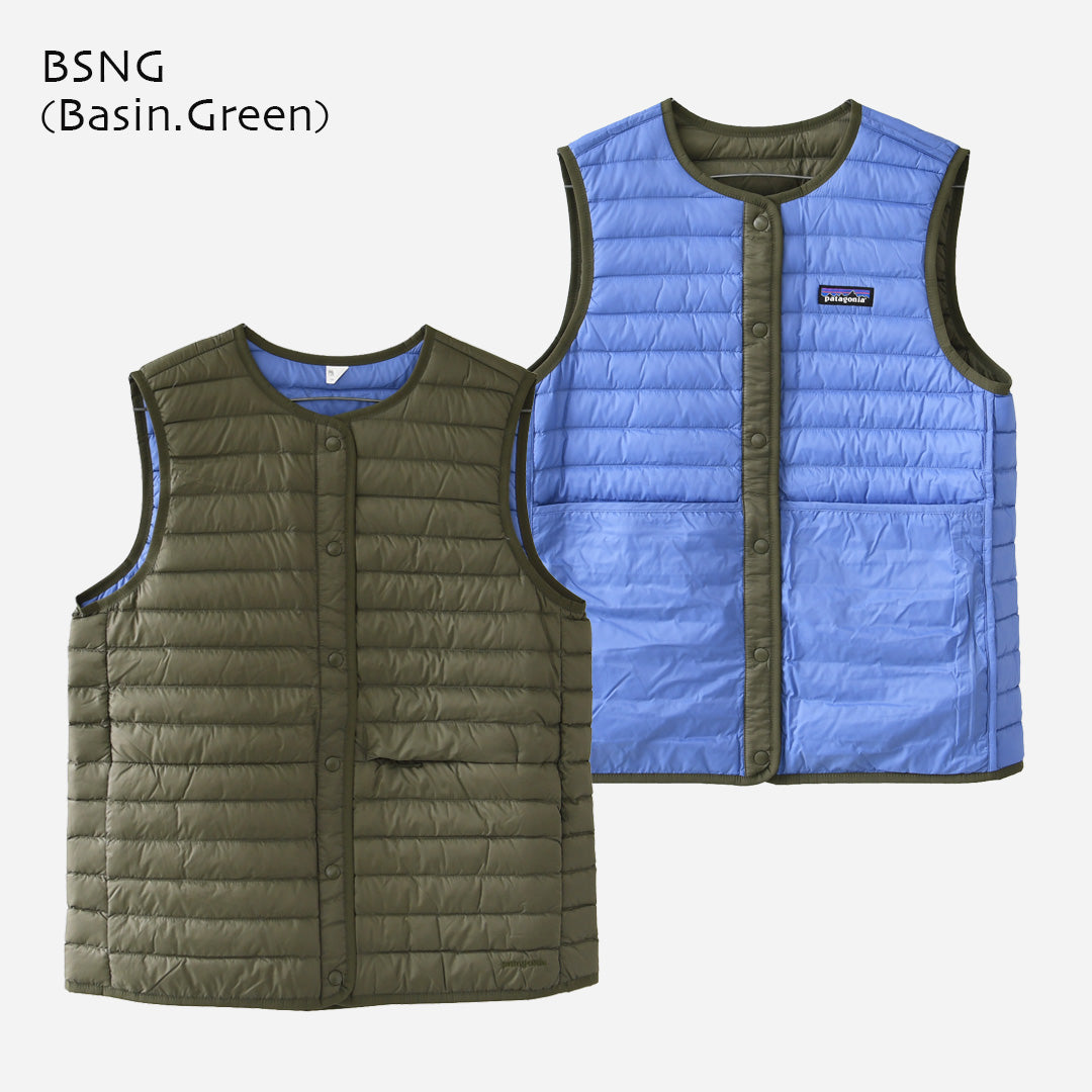 Patagonia [パタゴニア正規代理店] W's LW Reversible Down Sweater Vest [31920] ウィメンズ・ライトウェイト・リバーシブル・ダウン・セーター・ベスト・LADY'S [2026AW]