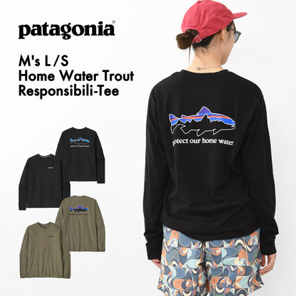Patagonia [パタゴニア正規代理店] M's L/S Home Water Trout Responsibili-Tee [37574] メンズ・ロングスリーブ・ホーム・ウォーター・トラウト・レスポンシビリティー [2025AW]