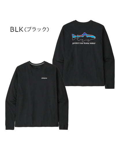 Patagonia [パタゴニア正規代理店] M's L/S Home Water Trout Responsibili-Tee [37574] メンズ・ロングスリーブ・ホーム・ウォーター・トラウト・レスポンシビリティー [2025AW]