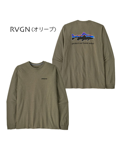 Patagonia [パタゴニア正規代理店] M's L/S Home Water Trout Responsibili-Tee [37574] メンズ・ロングスリーブ・ホーム・ウォーター・トラウト・レスポンシビリティー [2025AW]