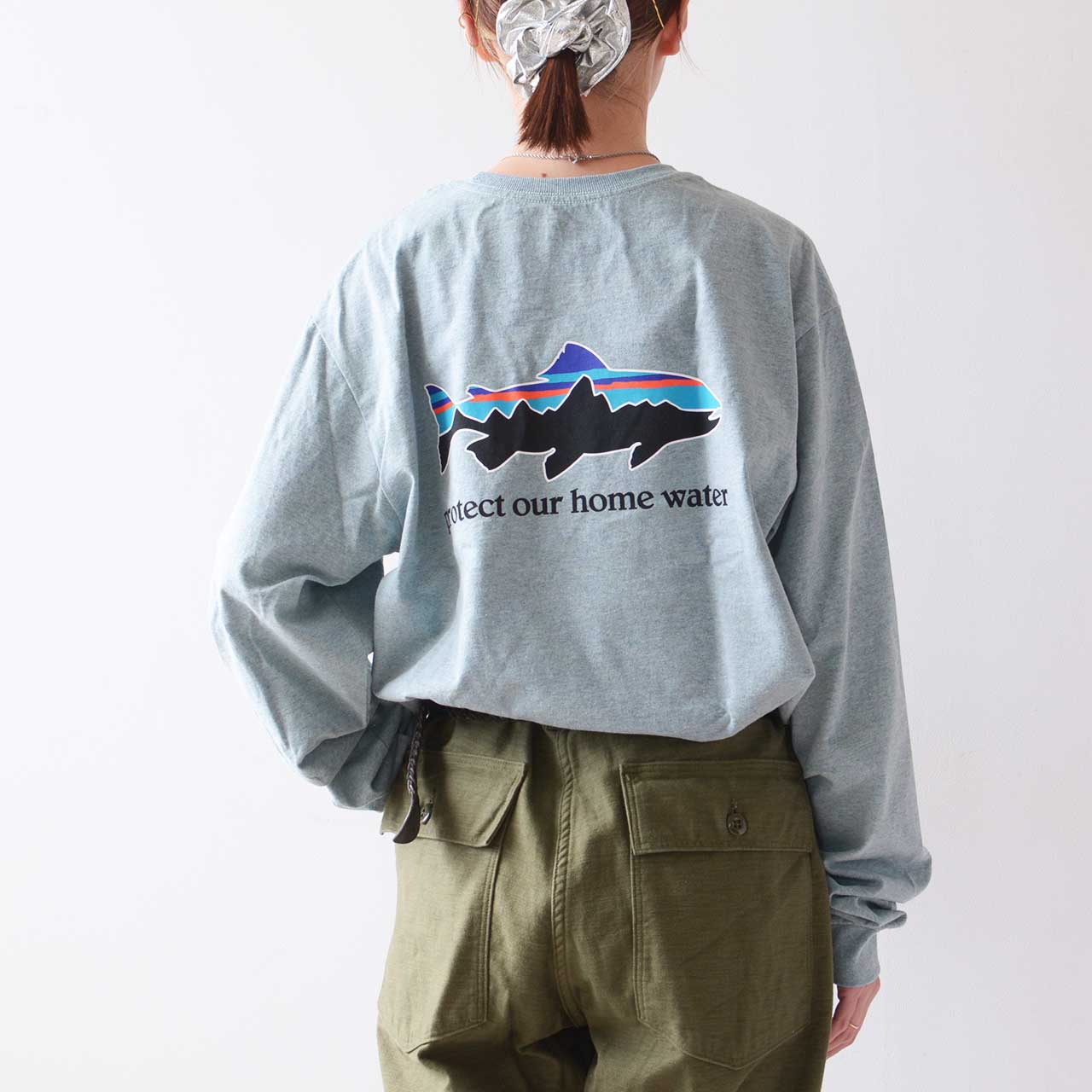 Patagonia [パタゴニア正規代理店] M's L/S Home Water Trout Responsibili-Tee [37574] メンズ・ロングスリーブ・ホーム・ウォーター・トラウト・レスポンシビリティー [2024AW]