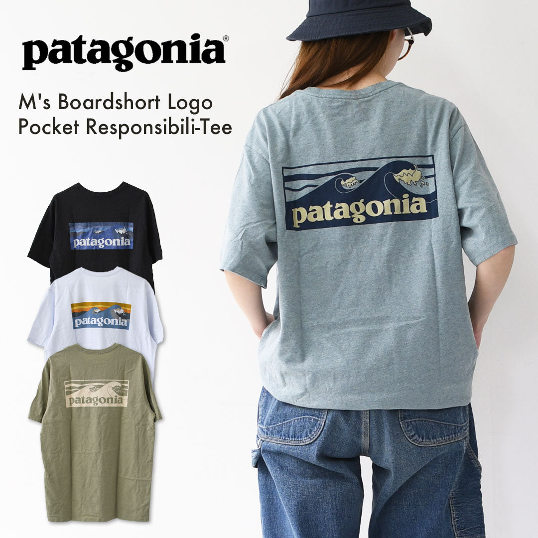 Patagonia [パタゴニア正規代理店] M's Boardshort Logo Pocket Responsibili-Tee [37655] メンズ・ボードショーツ・ロゴ・ポケット・レスポンシビリティー・半袖・Tシャツ・MEN'S [2026SS]