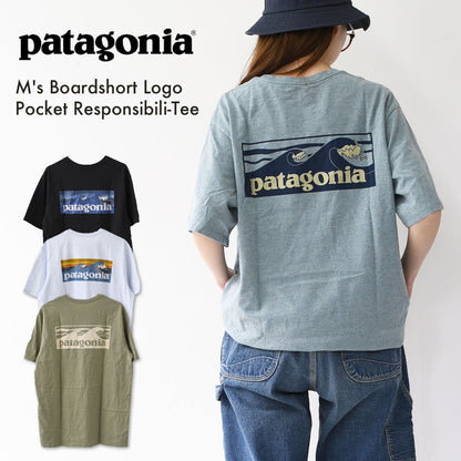 Patagonia [パタゴニア正規代理店] M's Boardshort Logo Pocket Responsibili-Tee [37655] メンズ・ボードショーツ・ロゴ・ポケット・レスポンシビリティー・半袖・Tシャツ・MEN'S [2026SS]