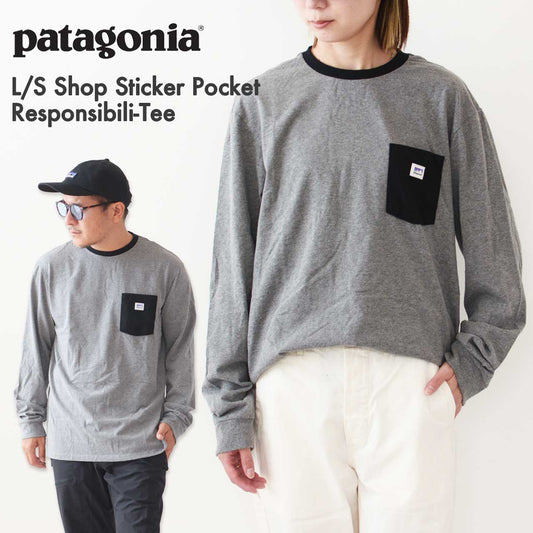 Patagonia [パタゴニア正規代理店] L/S Shop Sticker Pocket Responsibili-Tee [37763] ロングスリーブ・ショップ・ステッカー・ポケット・レスポンシビリティー [2024AW]