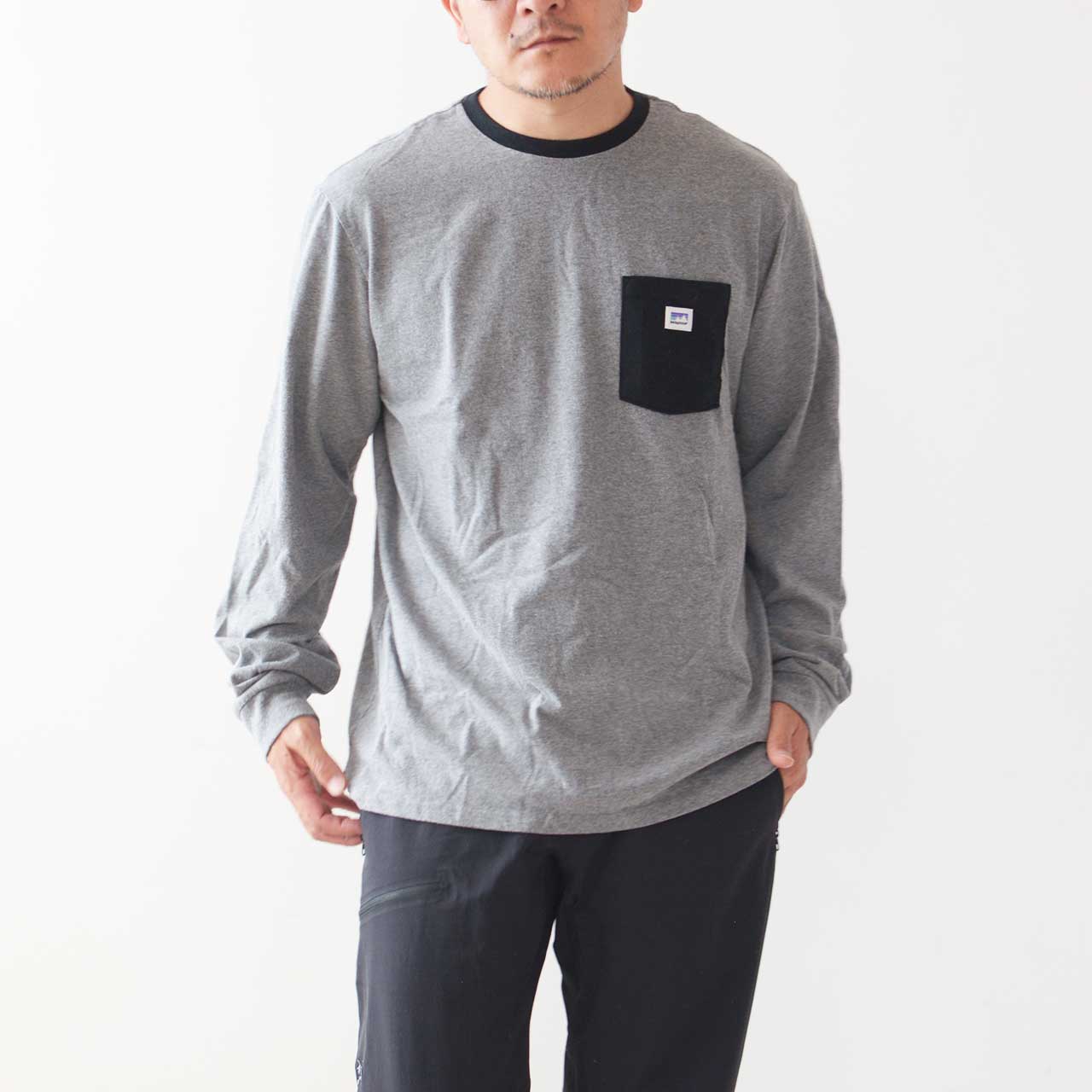 Patagonia [パタゴニア正規代理店] L/S Shop Sticker Pocket Responsibili-Tee [37763] ロングスリーブ・ショップ・ステッカー・ポケット・レスポンシビリティー [2024AW]