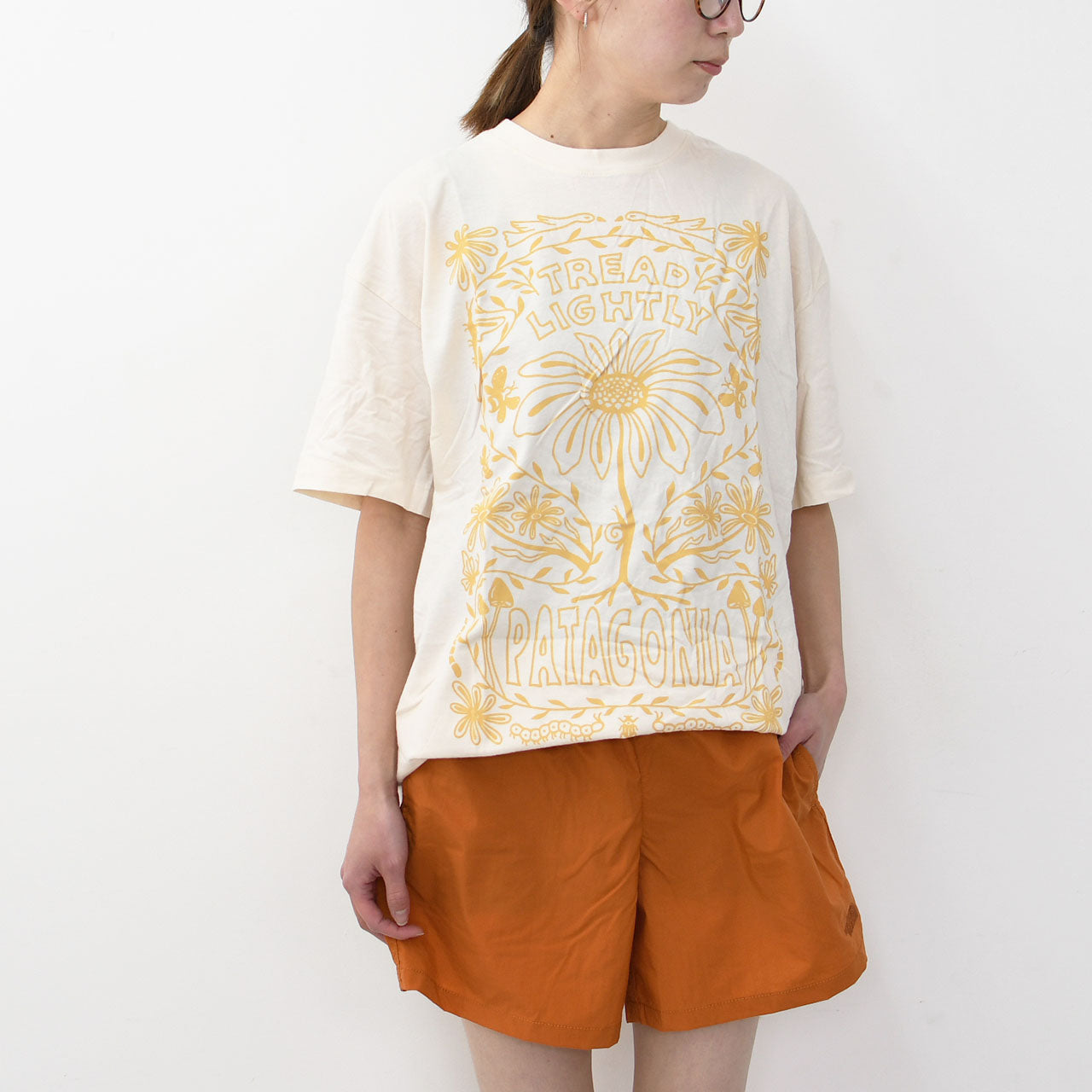 Patagonia [パタゴニア正規代理店] W's Tread Lightly Oversized Organic T-Shirt [37809] ウィメンズ・トレッド・ライトリー・オーバーサイズ・オーガニック・Tシャツ [2025SS]