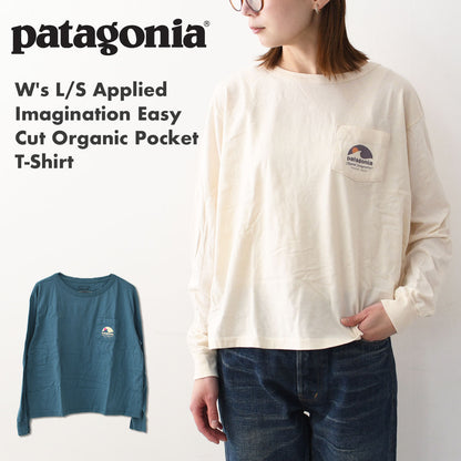 Patagonia [パタゴニア正規代理店] W's L/S Applied Imagination Easy Cut Organic Pocket T-Shirt [37810] ウィメンズ・ロングスリーブ・アプライド・イマジネーション・イージーカット・オーガニック・ポケット [37781-24]  [2025SS]