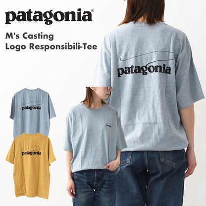 Patagonia [パタゴニア正規代理店] M's Casting Logo Responsibili-Tee [37811] メンズ・キャスティング・ロゴ・レスポンシビリティー・MEN'S [2025SS]