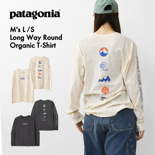 Patagonia [パタゴニア正規代理店] M's L/S Long Way Round Organic T-Shirt [37821] メンズ・ロングスリーブ・ロング・ウェイ・ラウンド・オーガニック・Tシャツ・MEN'S  [2025AW]