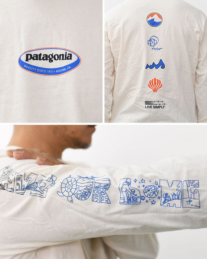 Patagonia [パタゴニア正規代理店] M's L/S Long Way Round Organic T-Shirt [37821] メンズ・ロングスリーブ・ロング・ウェイ・ラウンド・オーガニック・Tシャツ・MEN'S  [2025AW]