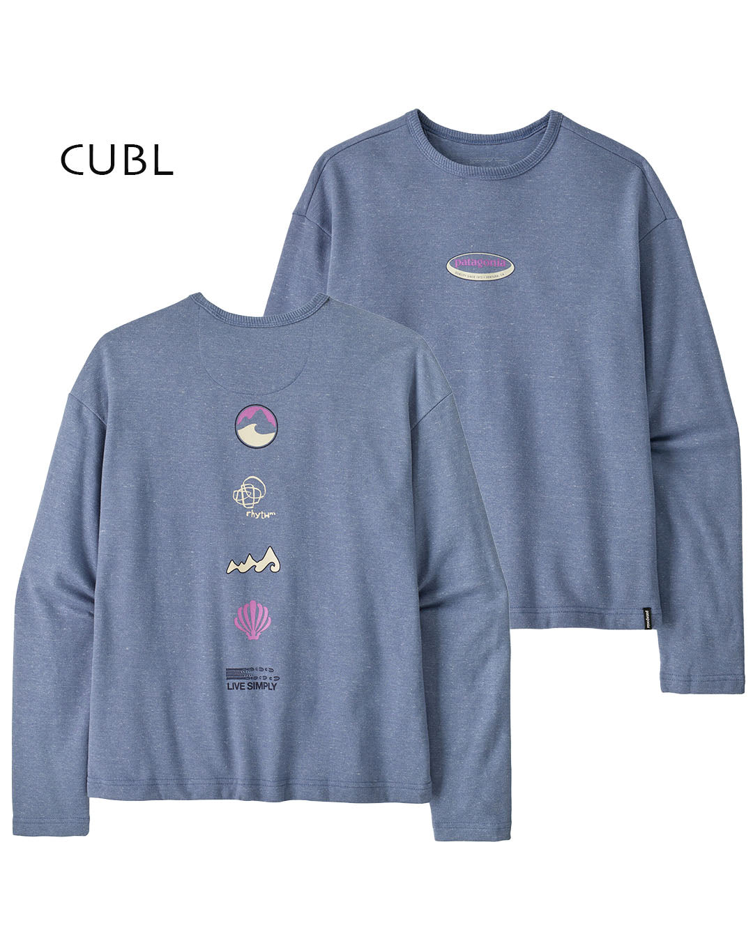 Patagonia [パタゴニア正規代理店] W's LW Long Way Round Wildrise Crew [39722] ウィメンズ・ライトウェイト・ロング・ウェイ・ラウンド・ワイルドライズ・クルー・長袖Tシャツ・LADY'S  [2025AW]