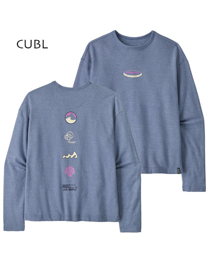 Patagonia [パタゴニア正規代理店] W's LW Long Way Round Wildrise Crew [39722] ウィメンズ・ライトウェイト・ロング・ウェイ・ラウンド・ワイルドライズ・クルー・長袖Tシャツ・LADY'S  [2025AW]