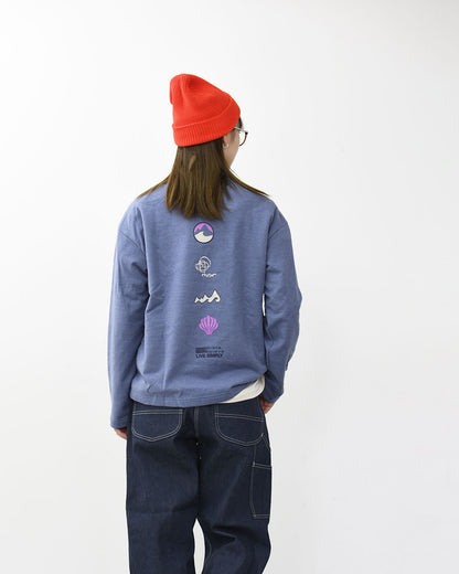 Patagonia [パタゴニア正規代理店] W's LW Long Way Round Wildrise Crew [39722] ウィメンズ・ライトウェイト・ロング・ウェイ・ラウンド・ワイルドライズ・クルー・長袖Tシャツ・LADY'S  [2025AW]