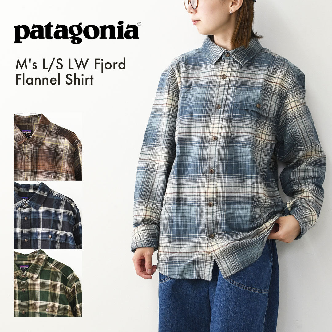 Patagonia [パタゴニア正規代理店] M's L/S LW Fjord Flannel Shirt [42410] メンズ・ロングスリーブ・ライトウェイト・フィヨルド・フランネル・シャツ・長袖シャツ・MEN'S [2026AW]