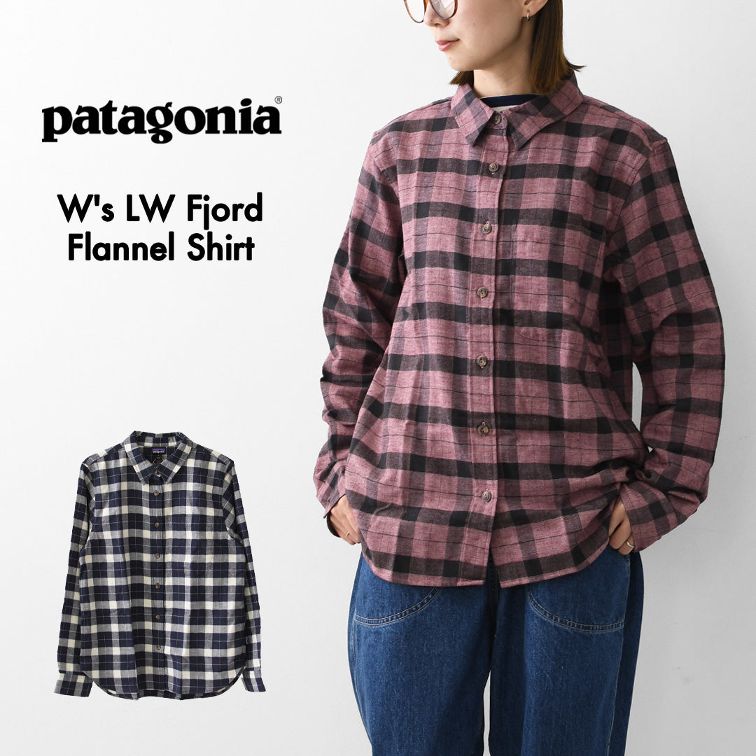 Patagonia [パタゴニア正規代理店] W's LW Fjord Flannel Shirt [42460] ウィメンズ・ライトウェイト・フィヨルド・フランネル・シャツ・LADY'S [2026AW]