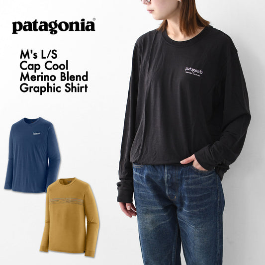 Patagonia [パタゴニア正規代理店] M's L/S Cap Cool Merino Blend Graphic Shirt [44585] メンズ・ロングスリーブ・キャプリーン・クール・メリノ・グラフィック・シャツ・MEN'S [2026SS]