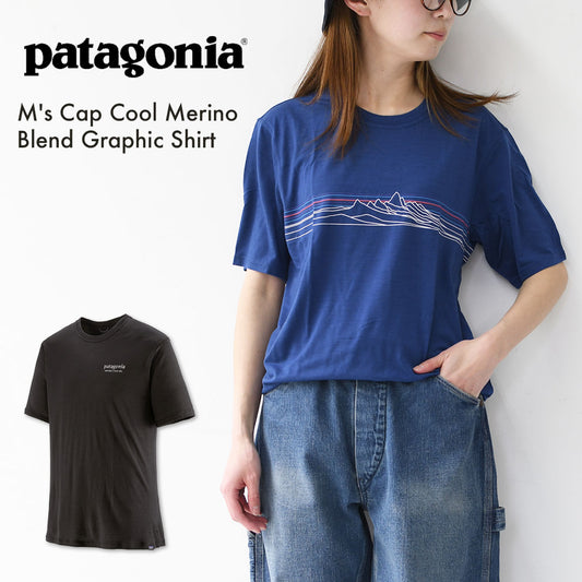 Patagonia [パタゴニア正規代理店] M's Cap Cool Merino Blend Graphic Shirt  [44590] メンズ・キャプリーン・クール・メリノ・グラフィック・シャツ・半袖Tシャツ・MEN'S [2026SS]