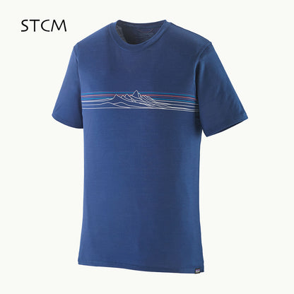 Patagonia [パタゴニア正規代理店] M's Cap Cool Merino Blend Graphic Shirt  [44590] メンズ・キャプリーン・クール・メリノ・グラフィック・シャツ・半袖Tシャツ・MEN'S [2026SS]