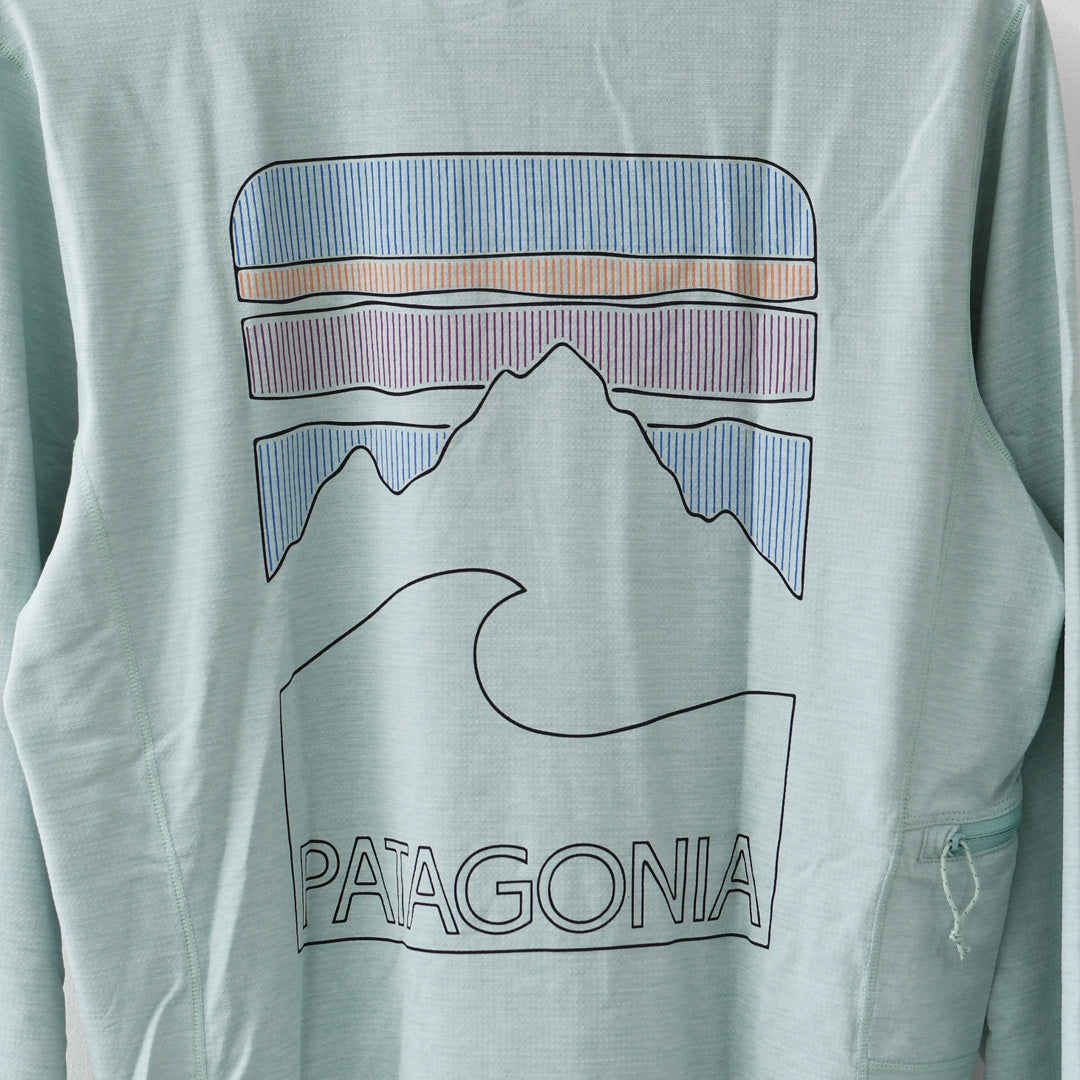 Patagonia [パタゴニア正規代理店] W's L/S Cap Cool Sun Shirt - Peak Visions [44935] ウィメンズ・ロングスリーブ・キャプリーン・クール・サン・シャツ（ピーク・ビジョンズ）LADY'S [2026SS]