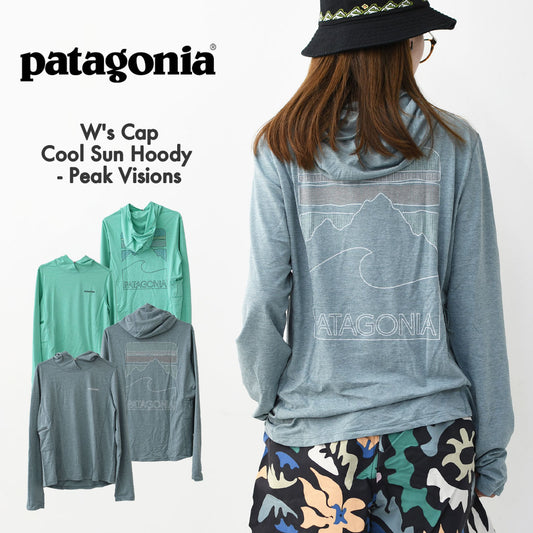 Patagonia [パタゴニア正規代理店] W's Cap Cool Sun Hoody - Peak Visions [44940] ウィメンズ・キャプリーン・クール・サン・フーディ（ピーク・ビジョンズ）・LADY'S [2026SS]
