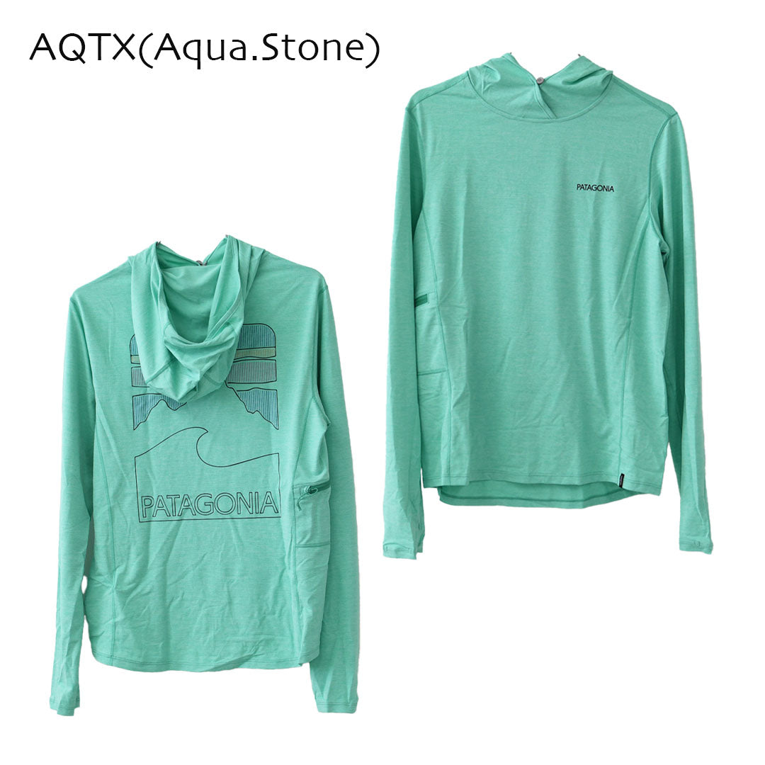 Patagonia [パタゴニア正規代理店] W's Cap Cool Sun Hoody - Peak Visions [44940] ウィメンズ・キャプリーン・クール・サン・フーディ（ピーク・ビジョンズ）・LADY'S [2026SS]