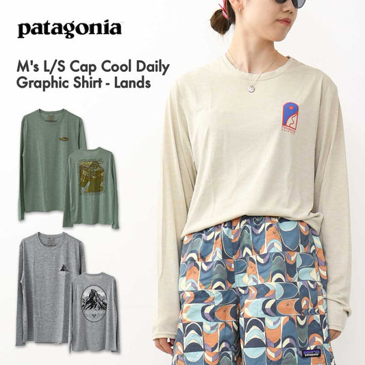 Patagonia [パタゴニア正規代理店] M's L/S Cap Cool Daily Graphic Shirt - Lands [45160] メンズ ロングスリーブ キャプリーン クール デイリー グラフィック シャツ（ランズ）・MEN'S [2025AW]