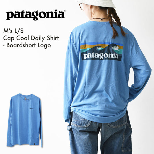 Patagonia [パタゴニア正規代理店] M's L/S Cap Cool Daily Shirt - Boardshort Logo [45457] メンズ・ロングスリーブ・キャプリーン・クール・デイリー・シャツ（ボードショーツ・ロゴ）・MEN'S [2026SS]